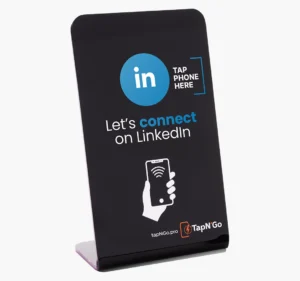 Tap to Connect on LinkedIn — NFC Networking Stand