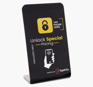 Tap to Claim Your Offer — NFC Promotions & Giveaways Stand