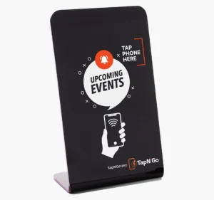 Tap for Event Schedule — Agendas & Sessions (NFC Stand)